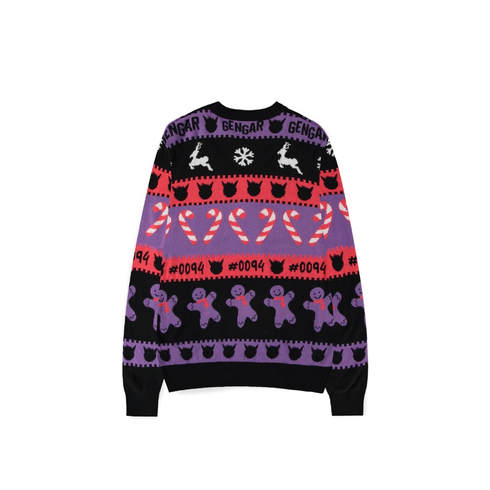 Pokémon - Gengar Weihnachtspullover - Schwarz
